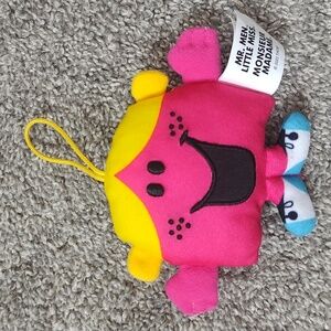 Mr. Men Little Miss Chatterbox Hanging Plush Toy - Made For McDonalds In 2022